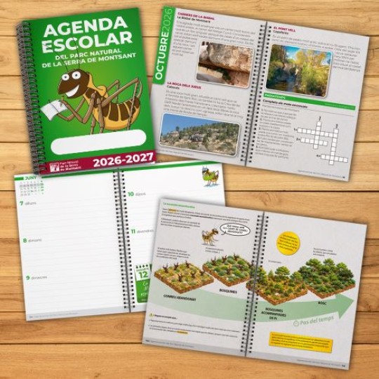 L’Agenda Escolar del Parc Natural de Montsant dedica el curs 2026-2027 als espais oberts